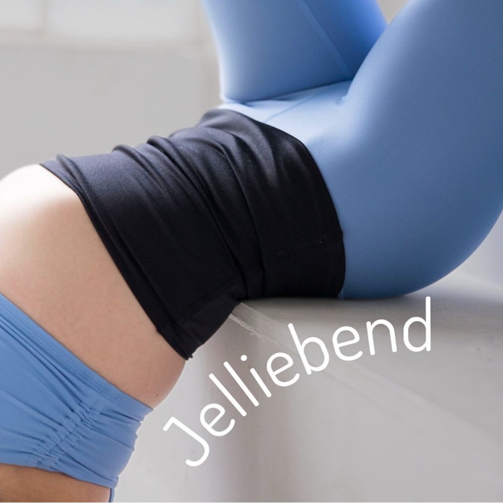 Jelliebend yoga back support bands Pink & Black size S